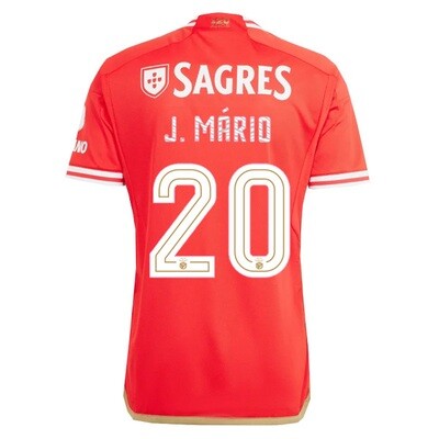 Benfica Home J. MÁRIO 20 UCL  Jersey Shirt 23-24