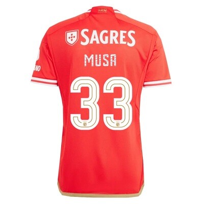 Benfica Home MUSA 33 UCL  Jersey Shirt 23-24