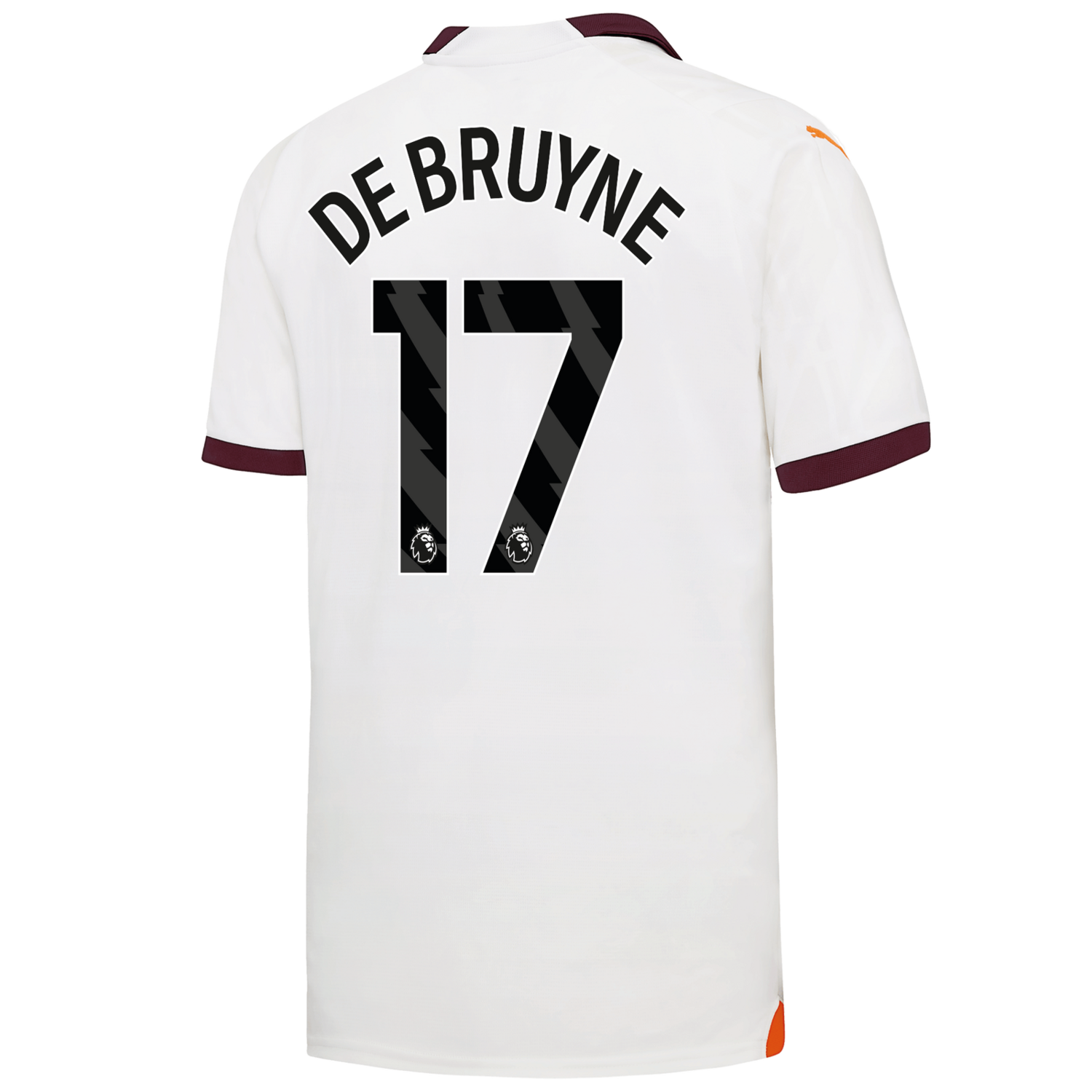 Manchester City Kevin De Bruyne #17 EPL Away Jersey 2023-2024