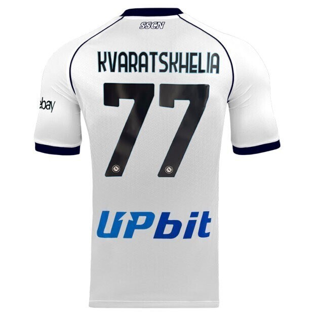 Napoli Khvicha Kvaratskhelia #77 Away Jersey Shirt 2023/2024