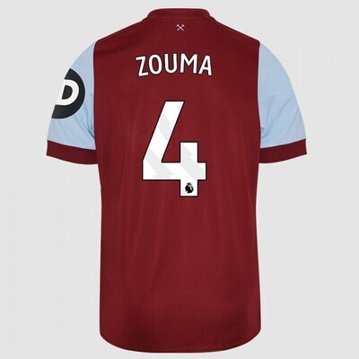 West Ham United Kurt Zouma#4 Home Jersey 2023/2024