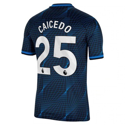Chelsea Moisés Caicedo #25 Away Jersey 2023/2024