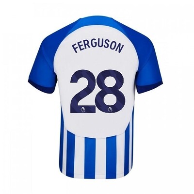 Brighton & Hove Albion Home Evan Ferguson 28 Jersey 2023-2024