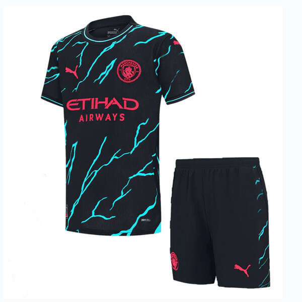 23-24 Manchestser City Third Kids Kit