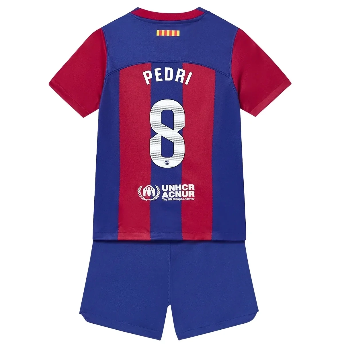 Barcelona Home Pedri #8 Jersey Kids Kit 2023-2024