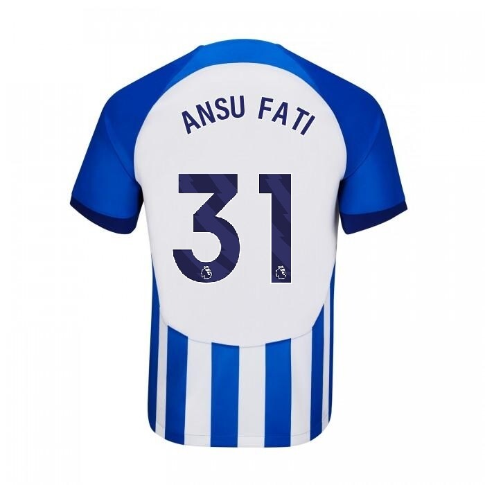 Brighton &amp; Hove Albion Home Ansu Fati 31  Jersey 2023-2024