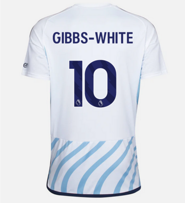 Nottingham Forest Morgan Gibbs-White #10 Away Jersey 2023-2024