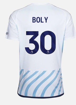 Nottingham Forest Home Willy Boly #30 Away Jersey 2023-2024