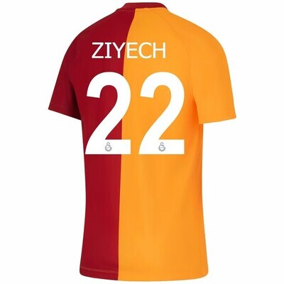Galatasaray Home Wilfried Ziyech #22 Jersey 2023-2024 With Sixt Sponsor