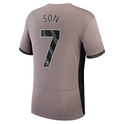 Tottenham Hotspur Son Heung-min #7 Third Soccer Tan Jersey 2023-2024