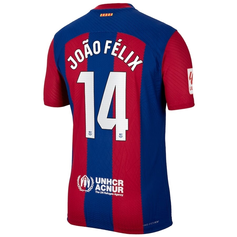 Barcelona Home João Félix 14 Jersey Shirt 2023/2024 (Player Version)