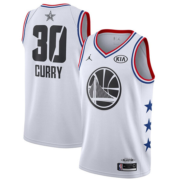 Golden State Warriors Stephen Curry 2019 All-Star Jersey White