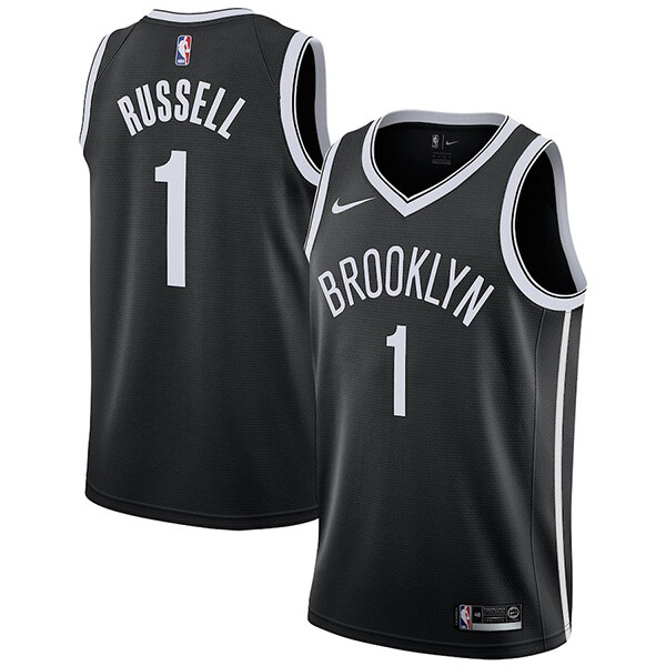 Brooklyn Nets D‘Angelo Russell Black Swingman Jersey – Icon Edition