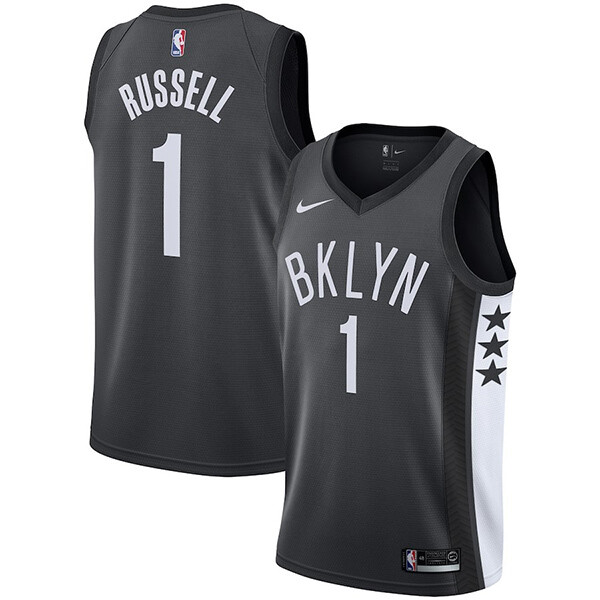 Brooklyn Nets D’Angelo Russell Gray Swingman Jersey – Statement Edition