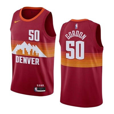 Men&#39;s Denver Nuggets  Aaron Gordon #50 Red Swingman Jersey