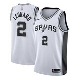 Men&#39;s San Antonio Spurs LEONARD #2 White Swingman Jersey