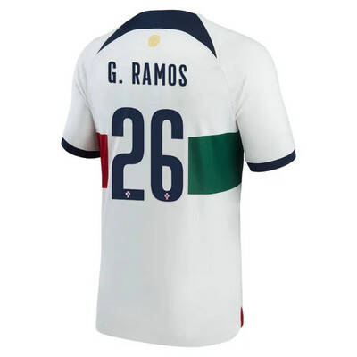 Portugal Away Gonçalo Ramos #26 World Cup Jersey 2022