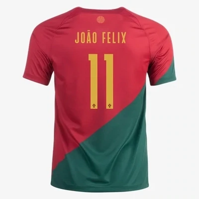 Portugal Home João Félix #11 World Cup Jersey 2022