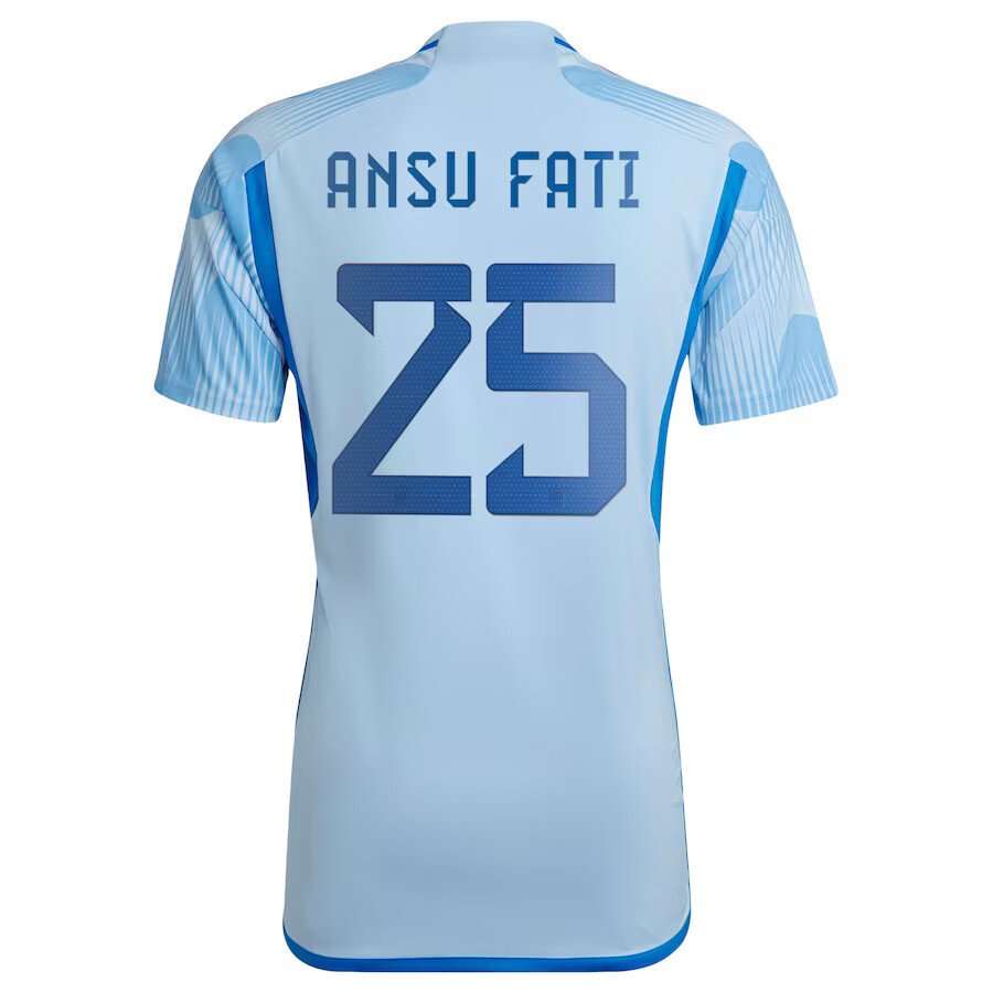 Spain Away Ansu Fati #25 Jersey 2022/2023