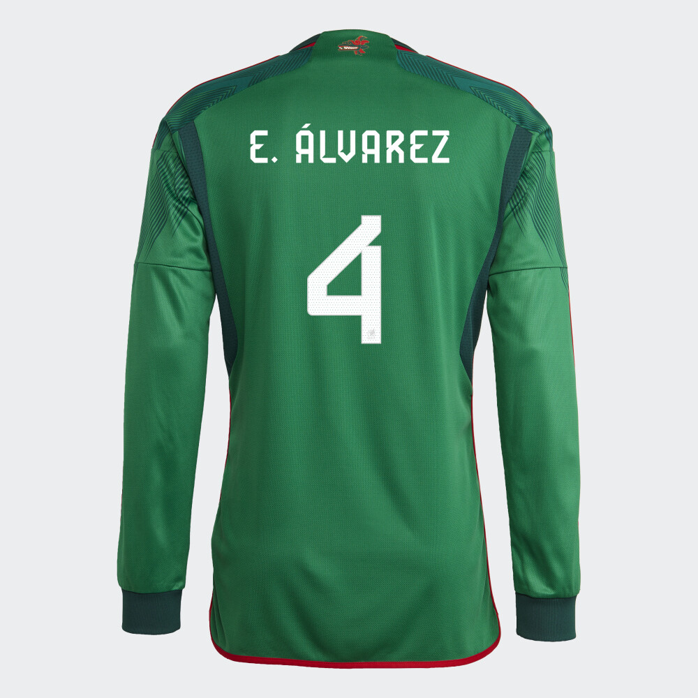 Mexico Edson Álvarez 4 Home Long Sleeve Jersey 2022/2023