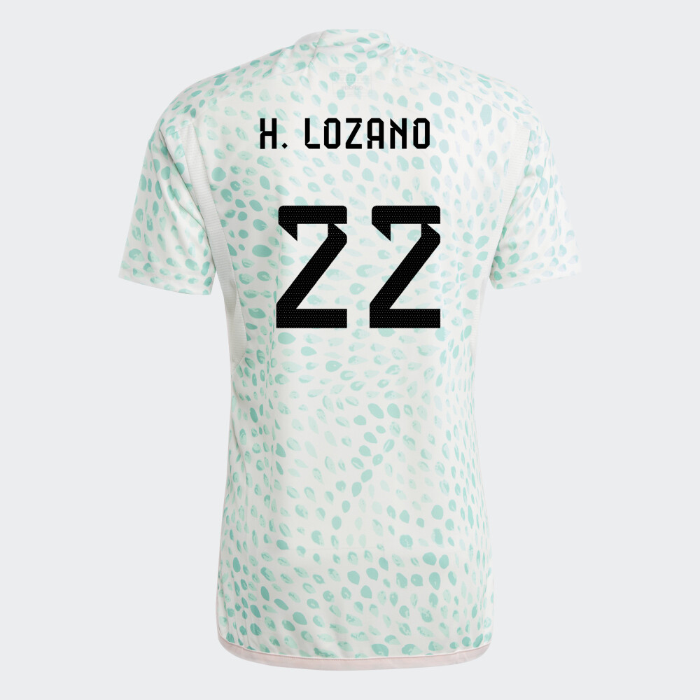 Mexico Hirving Lozano 22 Away Jersey 2023