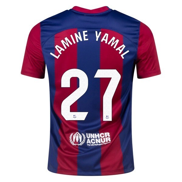 Barcelona  Home Lamine Yamal 27 Jersey Shirt 2023-24