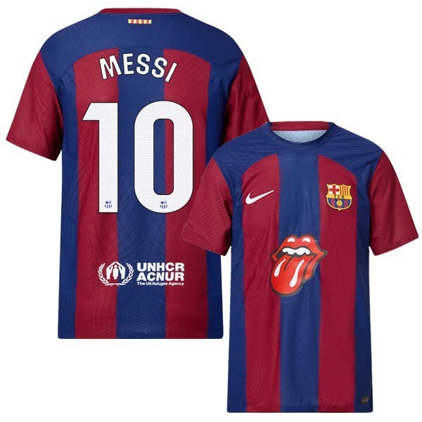 Barcelona x Rolling Stones Messi #10 El Clásico Jersey 2023/2024  (Player Version)