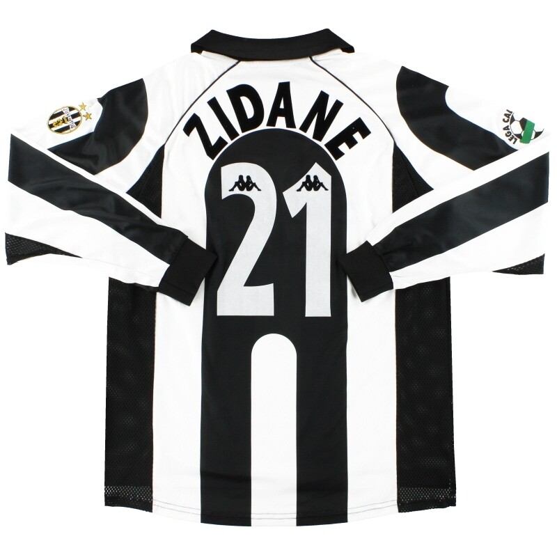 Juventus Home Zinedine Zidane #21 Retro Long Sleeve Jersey
1997-98 (Replica)