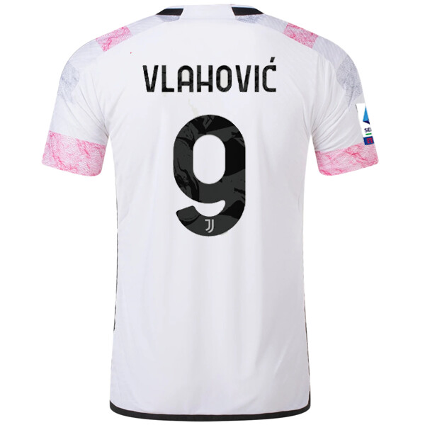 Juventus Away Dušan Vlahović #9 Jersey 2023/2024 (Player Version)