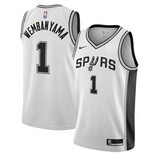 2022-23 San Antonio Spurs Victor Wembanyama 1 White Association Jersey