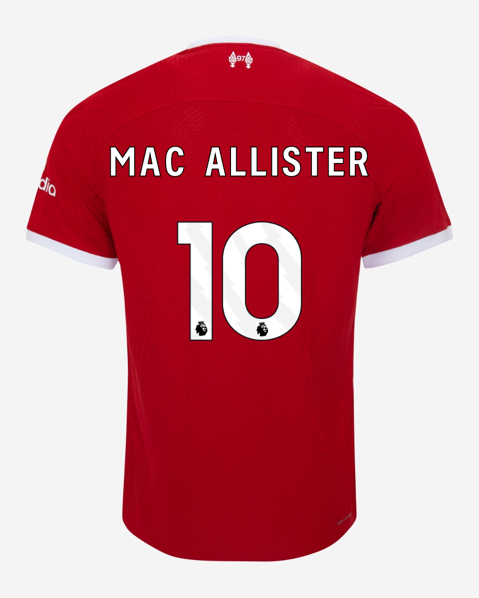 Liverpool Home Alexis Mac Allister #10 Jersey 2023-24 (Player Version)