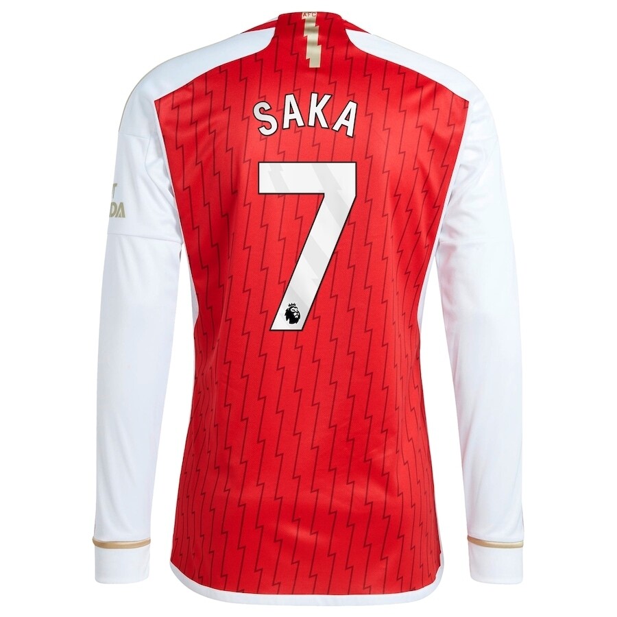 Arsenal Home Bukayo Saka #7 Long Sleeve Jersey