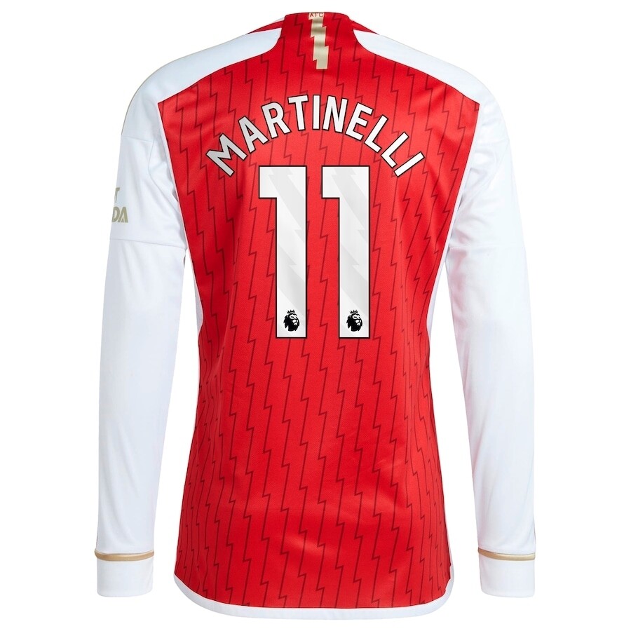 Arsenal Home Gabriel Martinelli #11 Long Sleeve Jersey 2023/2024