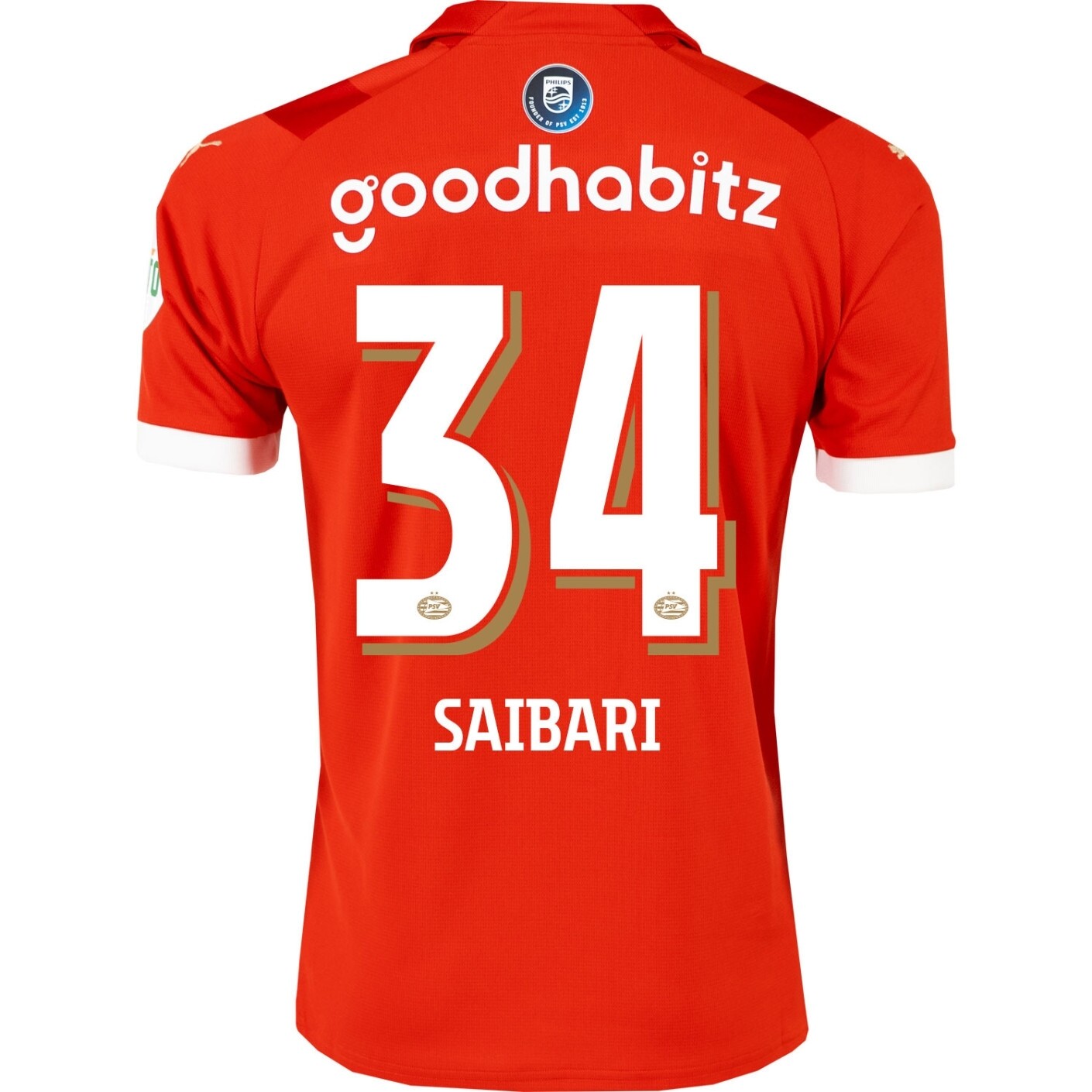 PSV Eindhoven Ismael Saibari #34 Home Jersey 2023/2024