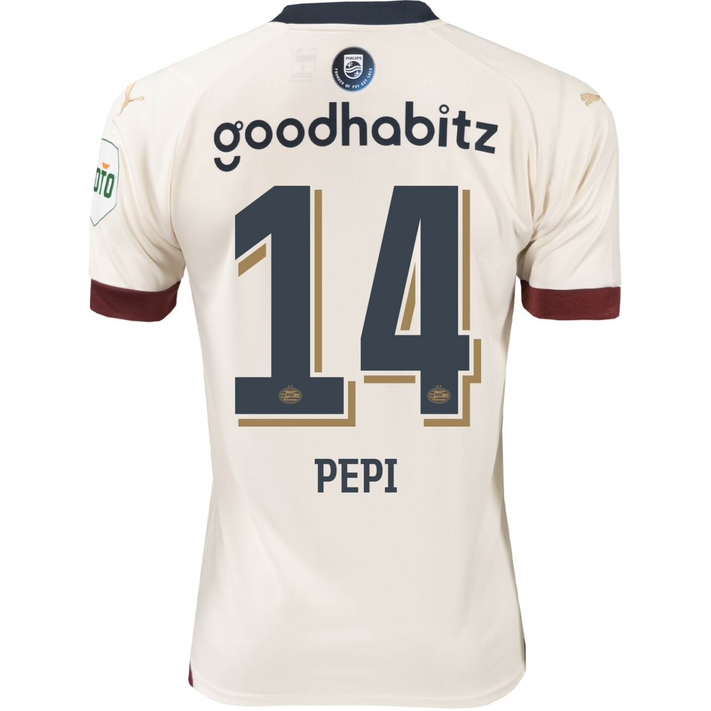 PSV Eindhoven Ricardo Pepi #14 Away Jersey 2023/2024
