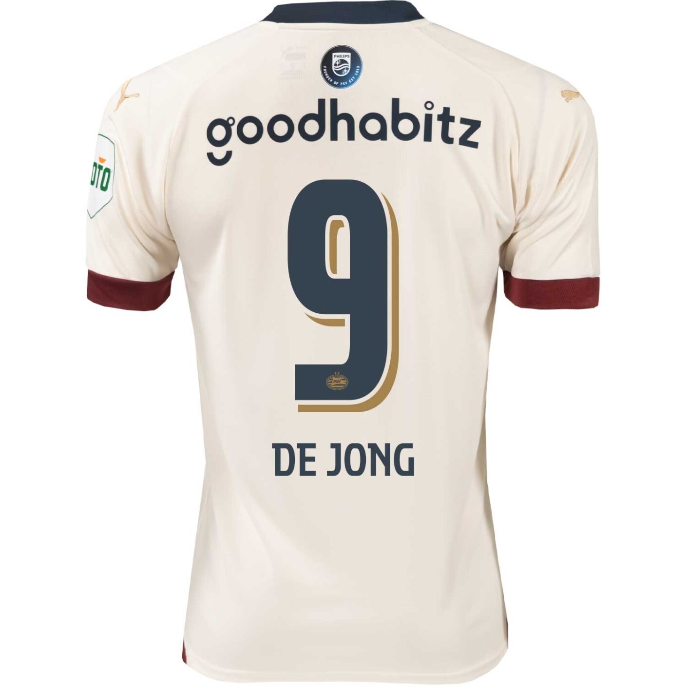 PSV Eindhoven Luuk de Jong #9 Away Jersey 2023/2024