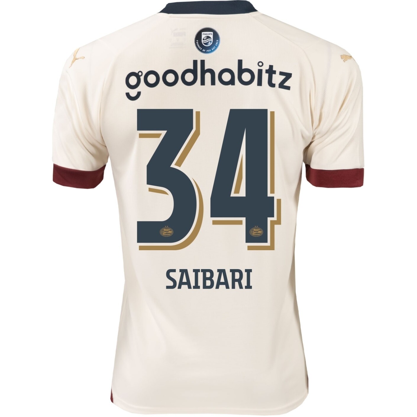 PSV Eindhoven Ismael Saibari #34 Away Jersey 2023/2024