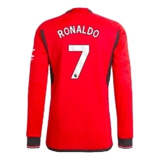  Manchester United Cristiano Ronaldo #7 Home Long Sleeve Jersey 2023/2024