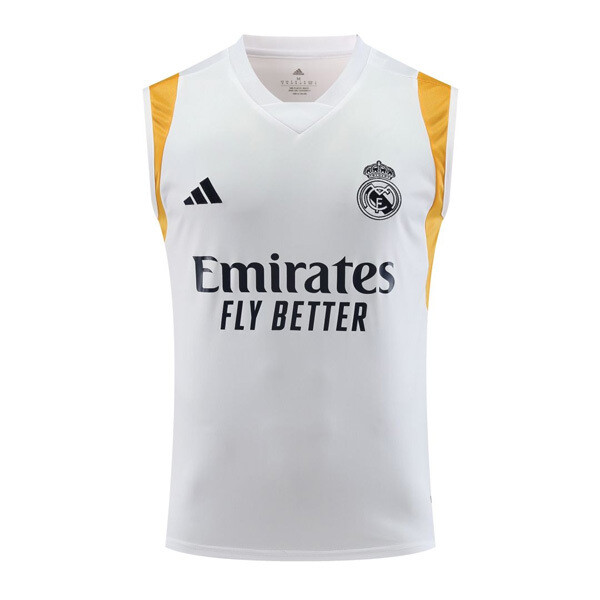 23-24 Real Madrid Pre-Match White Vest Jersey