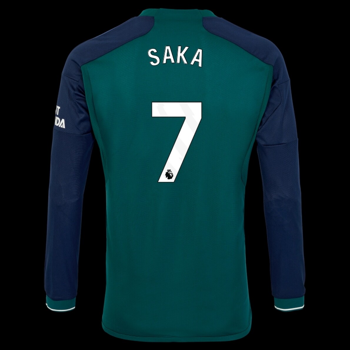  Arsenal Third Bukayo Saka Long #7 Sleeve Jersey 2023/2024 