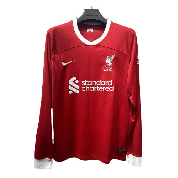 23-24 Liverpool Home Long Sleeve Jersey