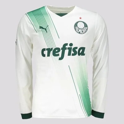 Palmeiras Away Long Sleeve Soccer Football Shirt 2023-24