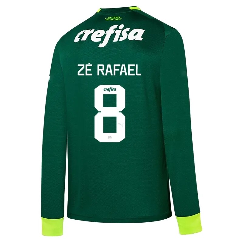 Palmeiras Home Richard Ríos 27 Long Sleeve Soccer Football Shirt 2023-24