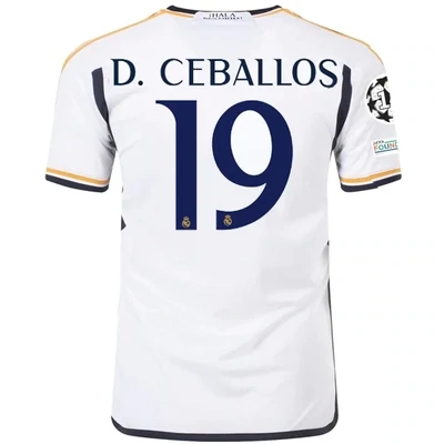 Real Madrid Dani Ceballos Home Jersey 2023/2024 With Champions League + Club World Cup Patches