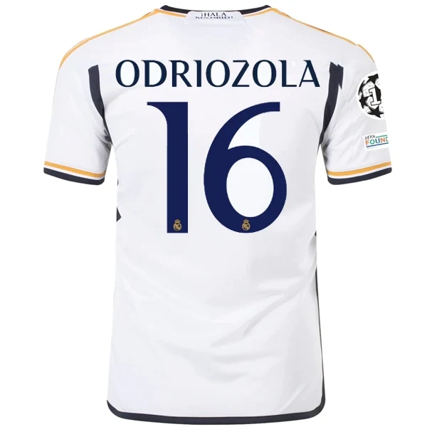 Real Madrid Ordiozola Home Jersey 2023/2024 With Champions League + Club World Cup Patches