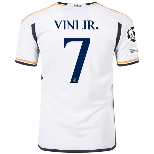 Real Madrid Vini Jr. Home Jersey 2023/2024 With Champions League + Club World Cup Patches