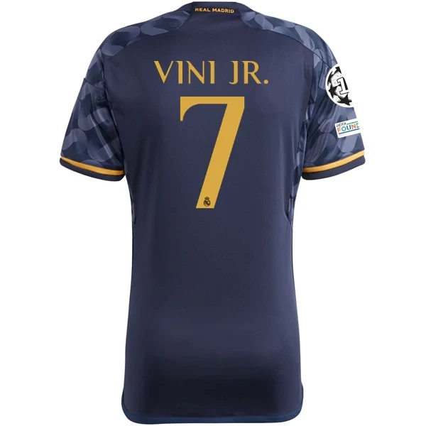 Real Madrid Vini Jr. Away Jersey 2023/2024 With Champions League + Club World Cup Patches