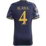 Real Madrid David Alaba Away Jersey 2023/2024 With Champions League + Club World Cup Patches