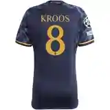 Real Madrid Toni Kroos Away Jersey 2023/2024 With Champions League + Club World Cup Patches