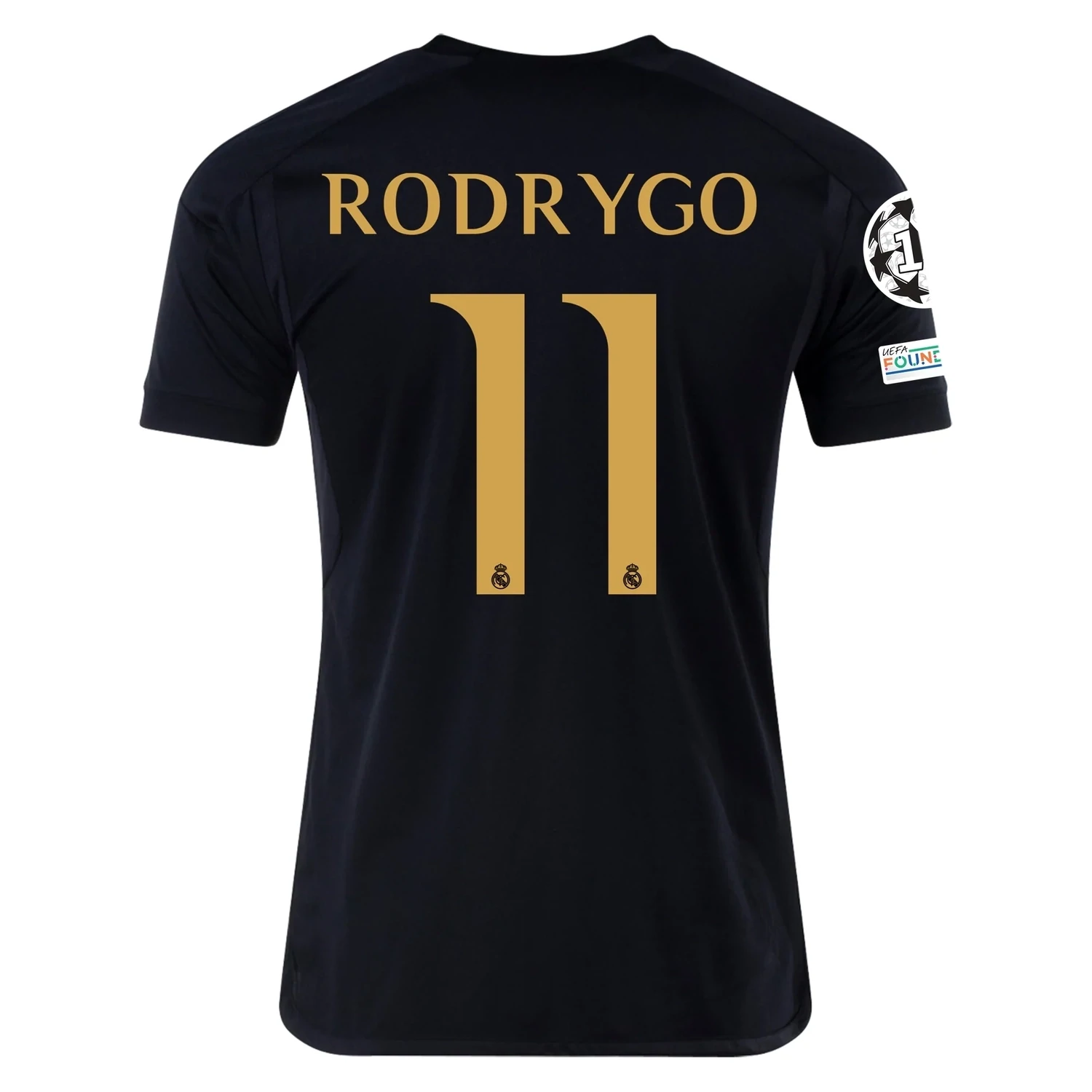Real Madrid Rodrygo Third Jersey 2023/2024 With Champions League + Club World Cup Patches